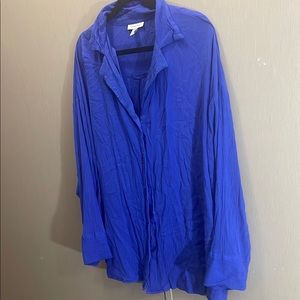 Topshop plus gauzy women’s button down Shirt 20 22